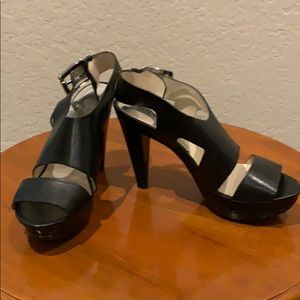 Michael Kors Black Platform Heels Sz 8.5 EUC